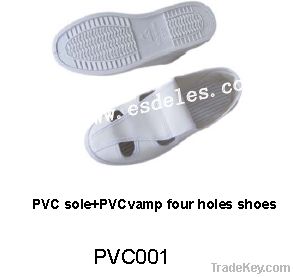 ESD shoes pvc/pu material cleanroom compliant