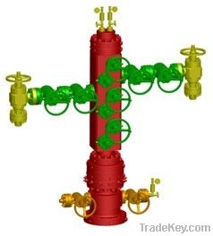 Dual Tubing Solid Block Christmas Tree Assembly