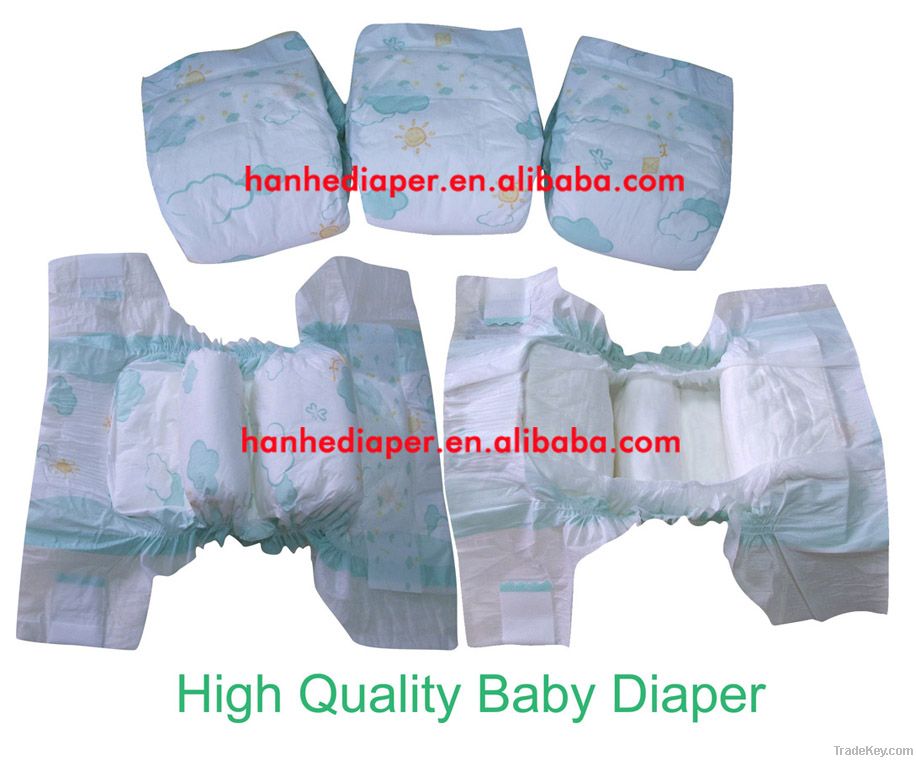 high quality baby diaper with high absorb