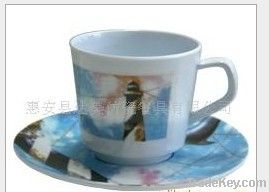 melamine round coffee mug set