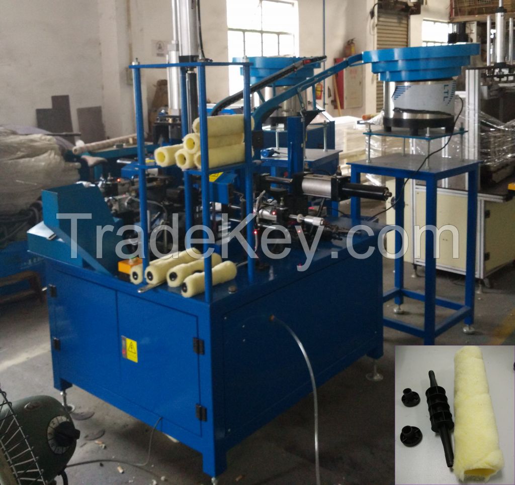 Roller Sleeve Plastic Core & Caps Assembly Machine (TB-RCA-01)