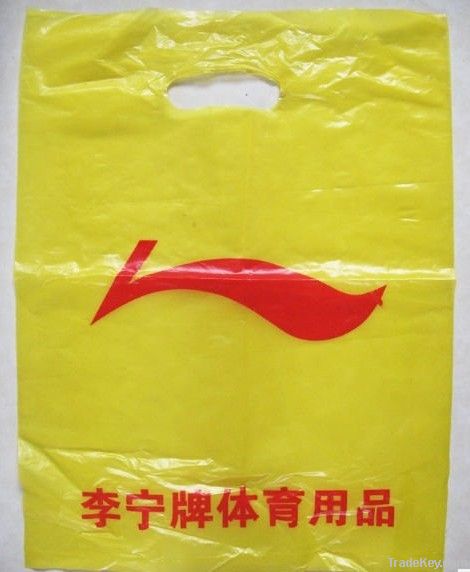 Custom Plastic Patch Die Cut Handle Bag