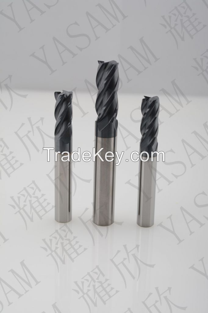 High quality flat tungsten solid carbide plain milling cutter for CNC milling machine