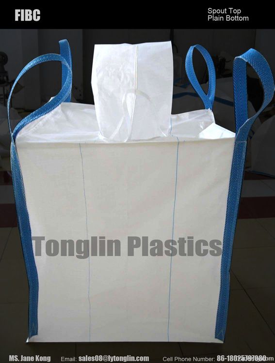 Square or Rectangular Bulk Bags/ Big Bags, Intake Spout Top