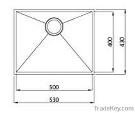 Indian kitchen design kitchen sink SUS 100A-2