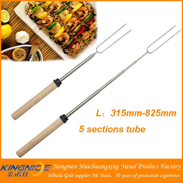 Fashinable telescping BBQ fork