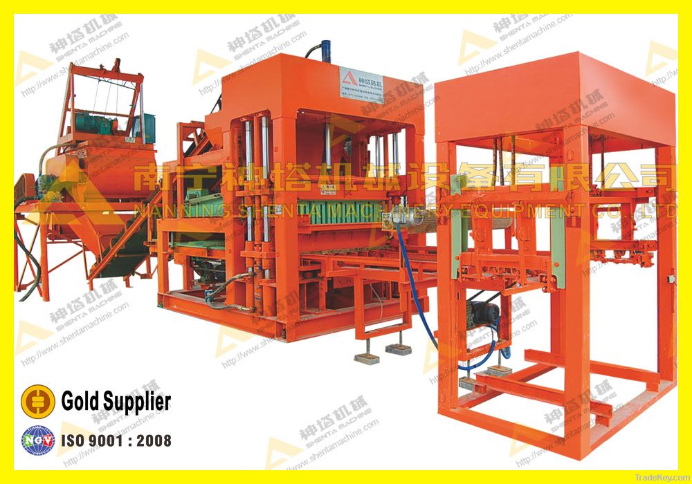 High efficiency cement hollow block making machine