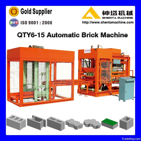 Automatic hydraulic concrete brick making machine