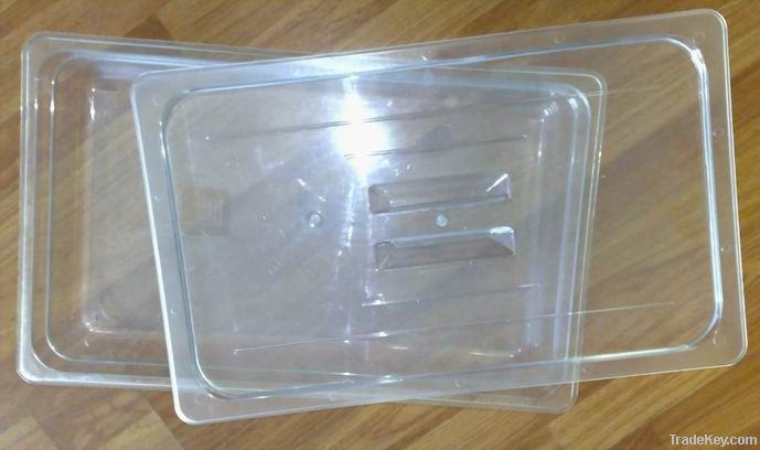 PC transparent food pan, Gastronorm pan, Food storage container