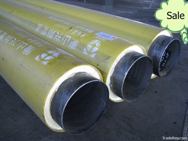 DN500 HDPE coated polyurethane insulation pipe direct buried
