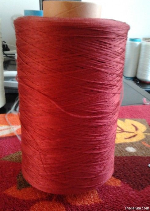 Dyed Red Untwist Polyester BCF Yarn Unply