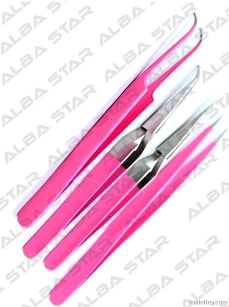 Professional Eyelash Extension Tweezers Curved & Pointed