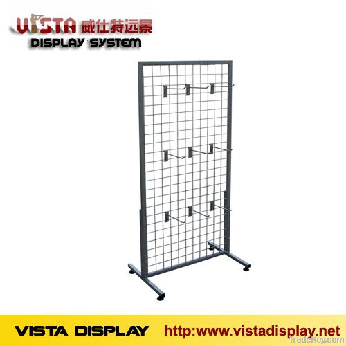 Wire mesh display rack, metal display stand