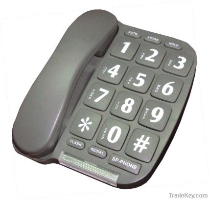 hot! cheap grey big button home telephone best gift for old people