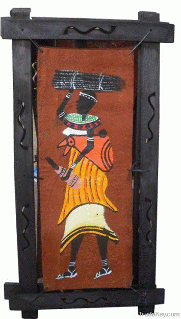 Batik Painting of a Woman & Child