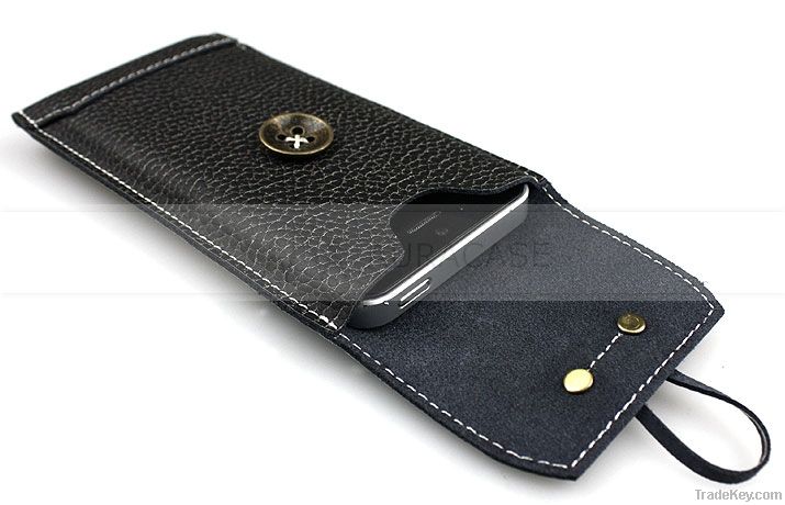 Special design leather sleeve for iPhone 5