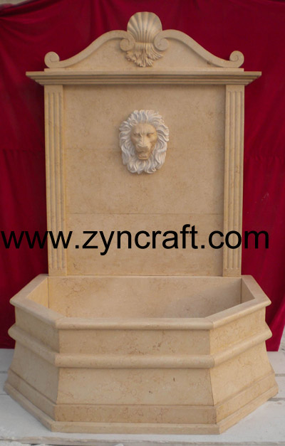 Marble Fountain lion large hand carve