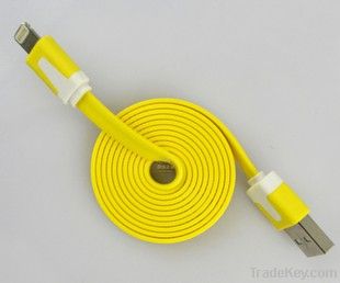 8pin colorful flat cable for iphone5 ipad4