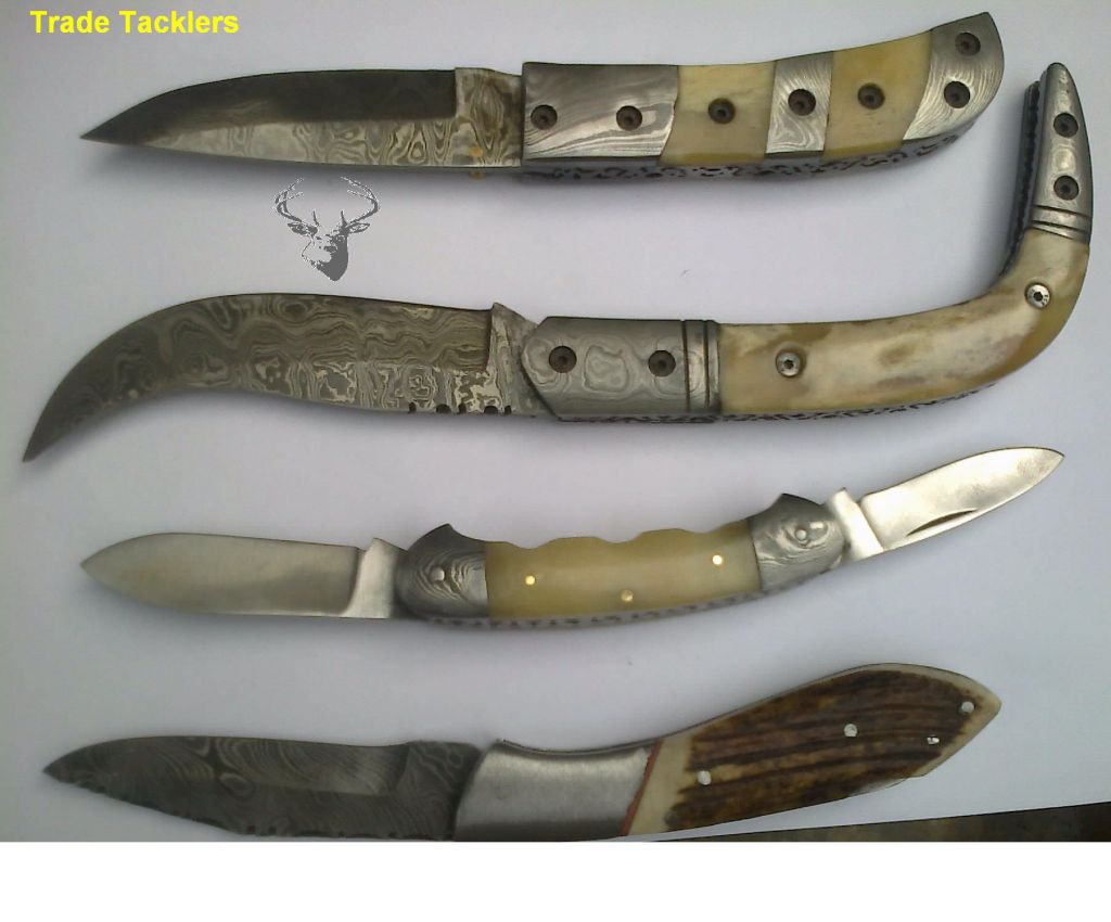 Damascus Folding knives