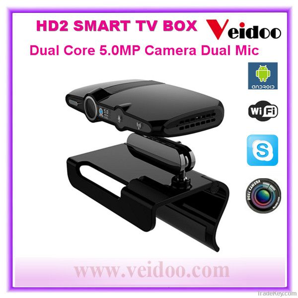 Android 4.2 A20 Dual core TV Box, Set top box with 5.0MP Camera