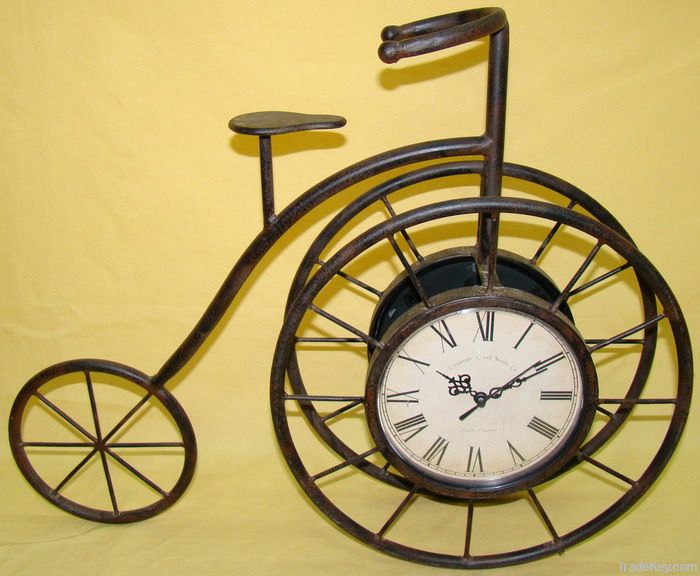 antique imitation metal iron clock , iron crafts