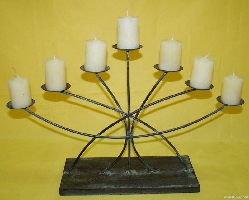 candle holder metal iron home decor