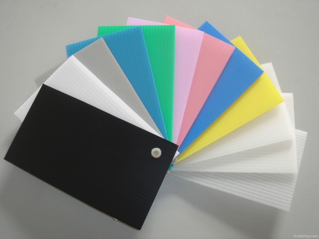 colorful pp hollow sheet