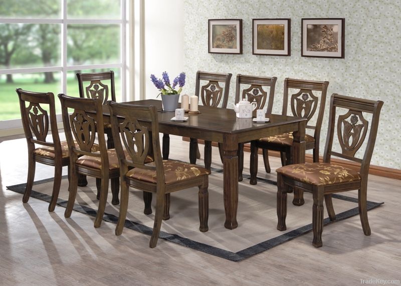 Wooden Dining Set 1+8 ( MD 11)