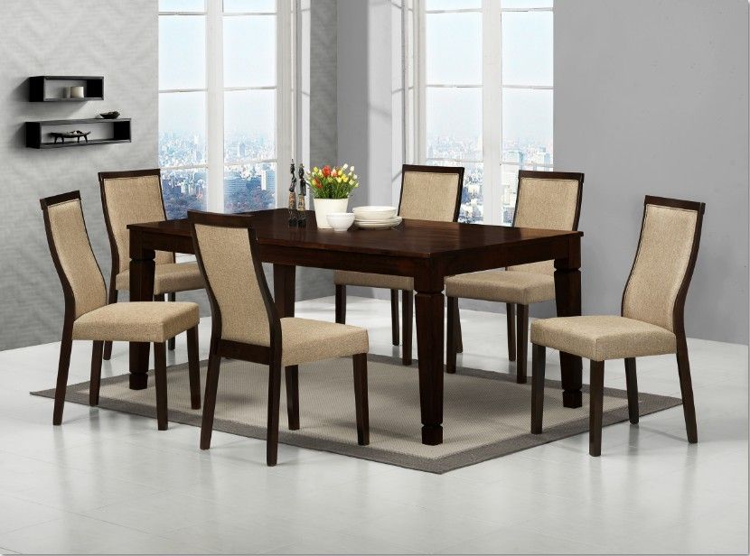 Wooden Dining Set (LAUREN 1+6)