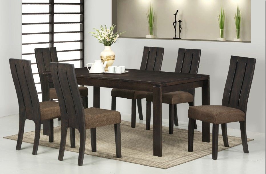 Wooden Dining Set (JOELLE 1+6)