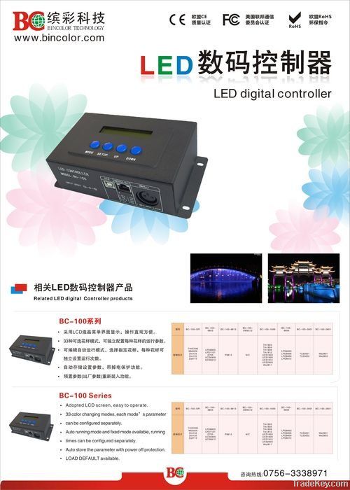 LED digital dmx512 controller series