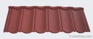 Colorful stone coated metal roof tile
