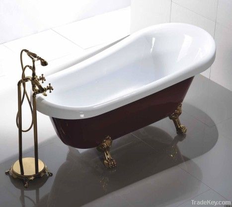 Classical clawfoot freestanding bathtub