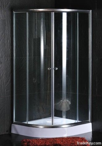 Simple quadrant shower enclosure