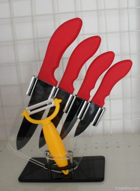 Ceramic Knife set with Acrylic Holder