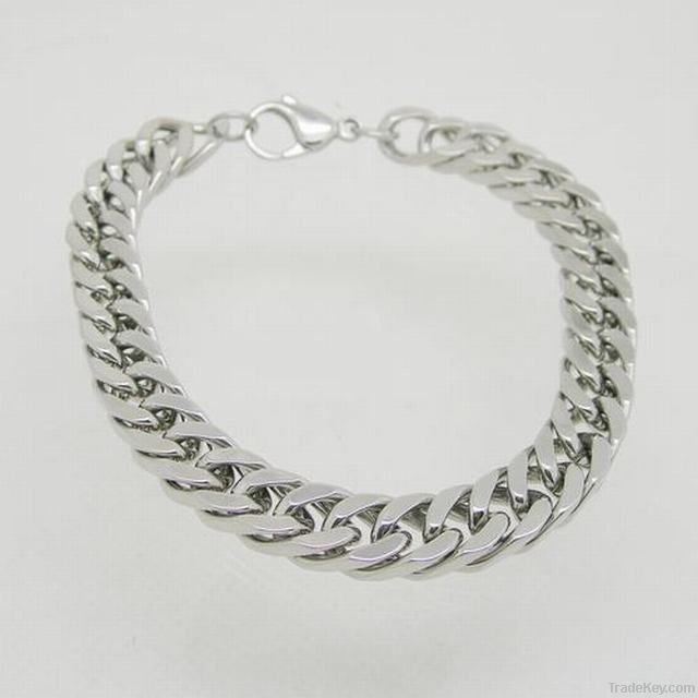stainless steel link bracelet