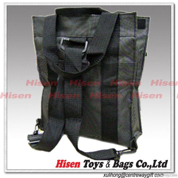 fashion 600D canvas school bag promotional backpack