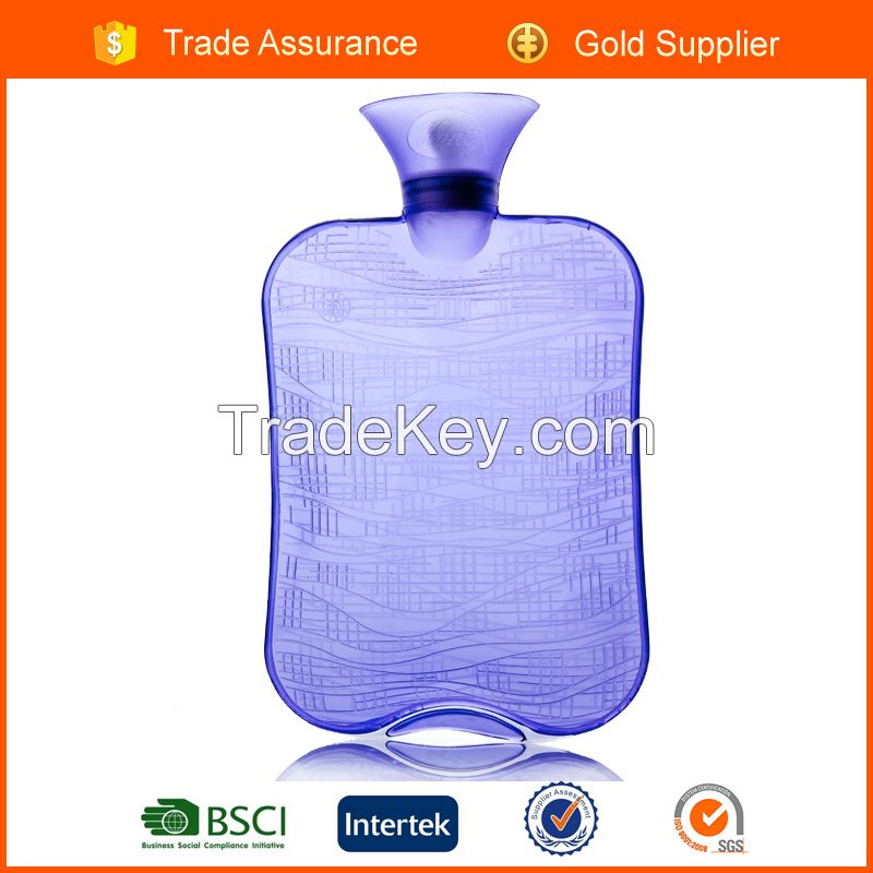 2L BS Pvc large hot water bottles for body warm