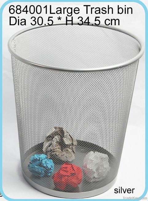 metal mesh round waste bin --large