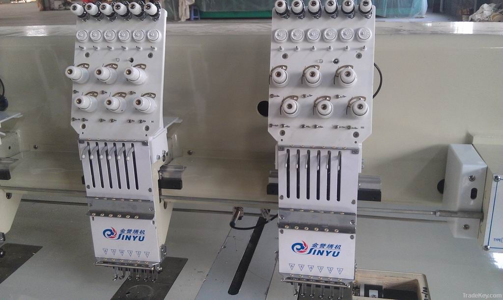 flat embroidery machine with cut