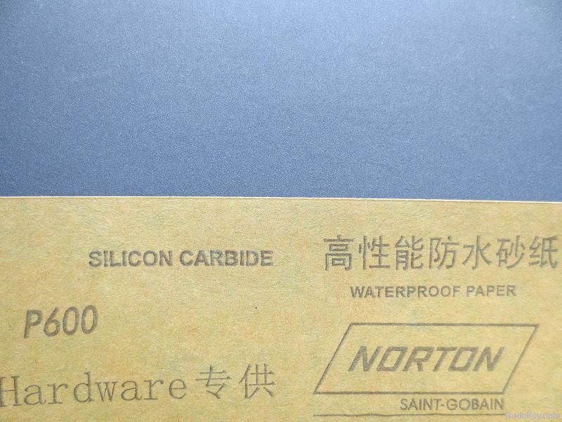 waterproof abrasive paper  Norton silicon carbon sandpaper