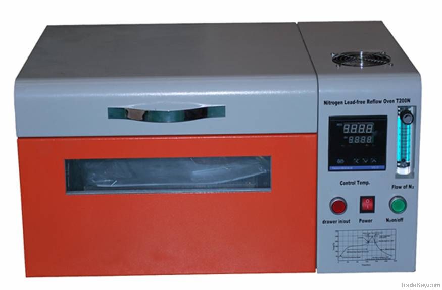 Lead free reflow oven with real temperatute test