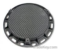 Cast ductile iron manhole cover