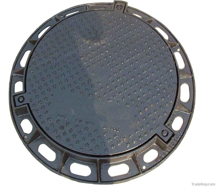 Casting of iron round manhole cover
