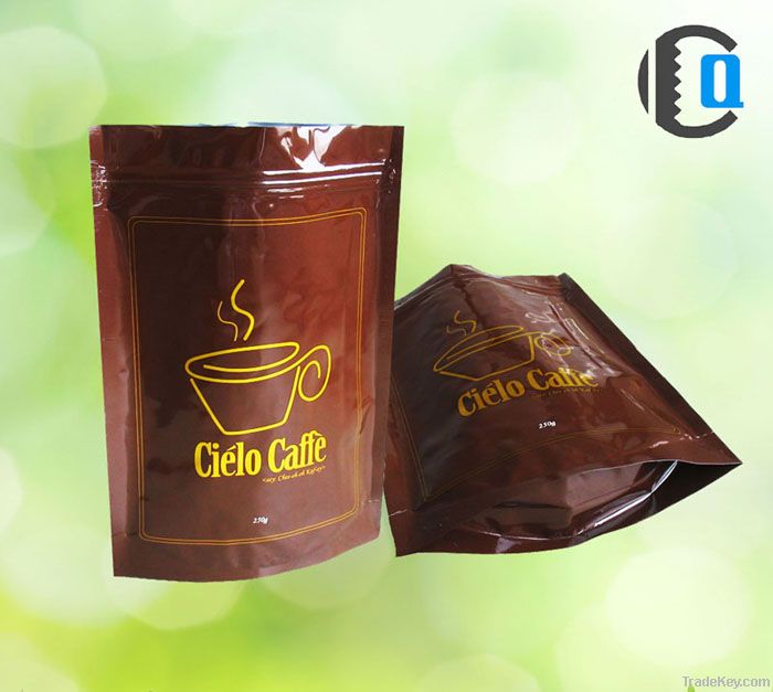 Ziplock aluminium foil coffee bag