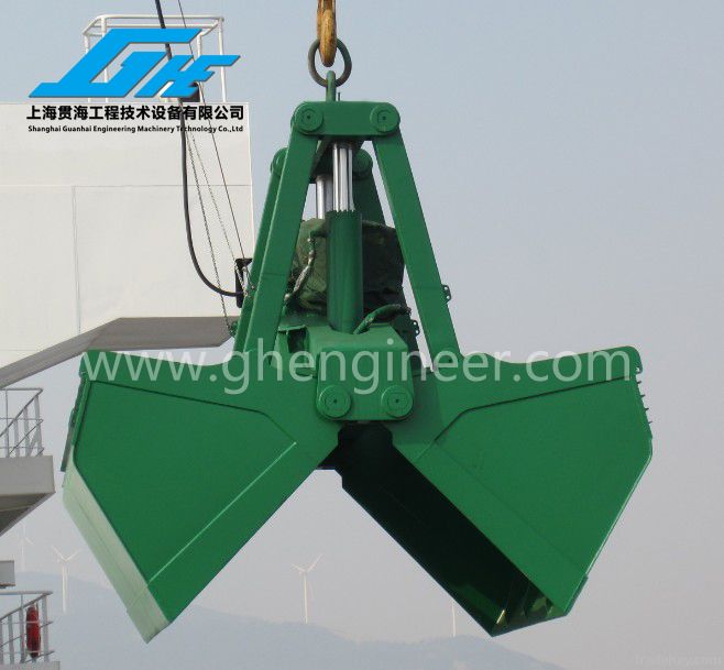 Single Rope Electro Hydraulic Clamshell Grab for Bulk Materials