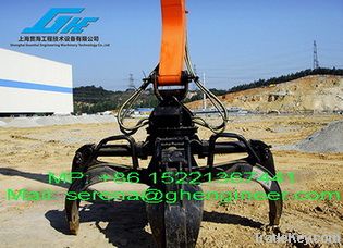 Excavator Hydraulic Orange peel Grab