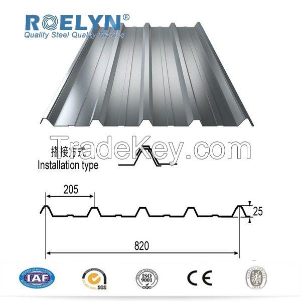 Zinc roof sheet corrugated metal sheet