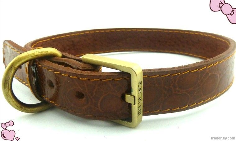 leather pet collars