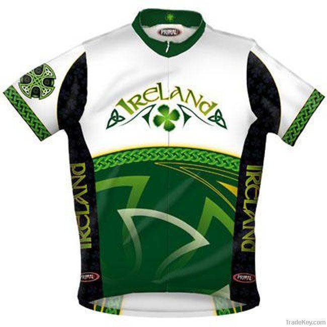 polyester mens custom design cycling Jersey with sublimation printing